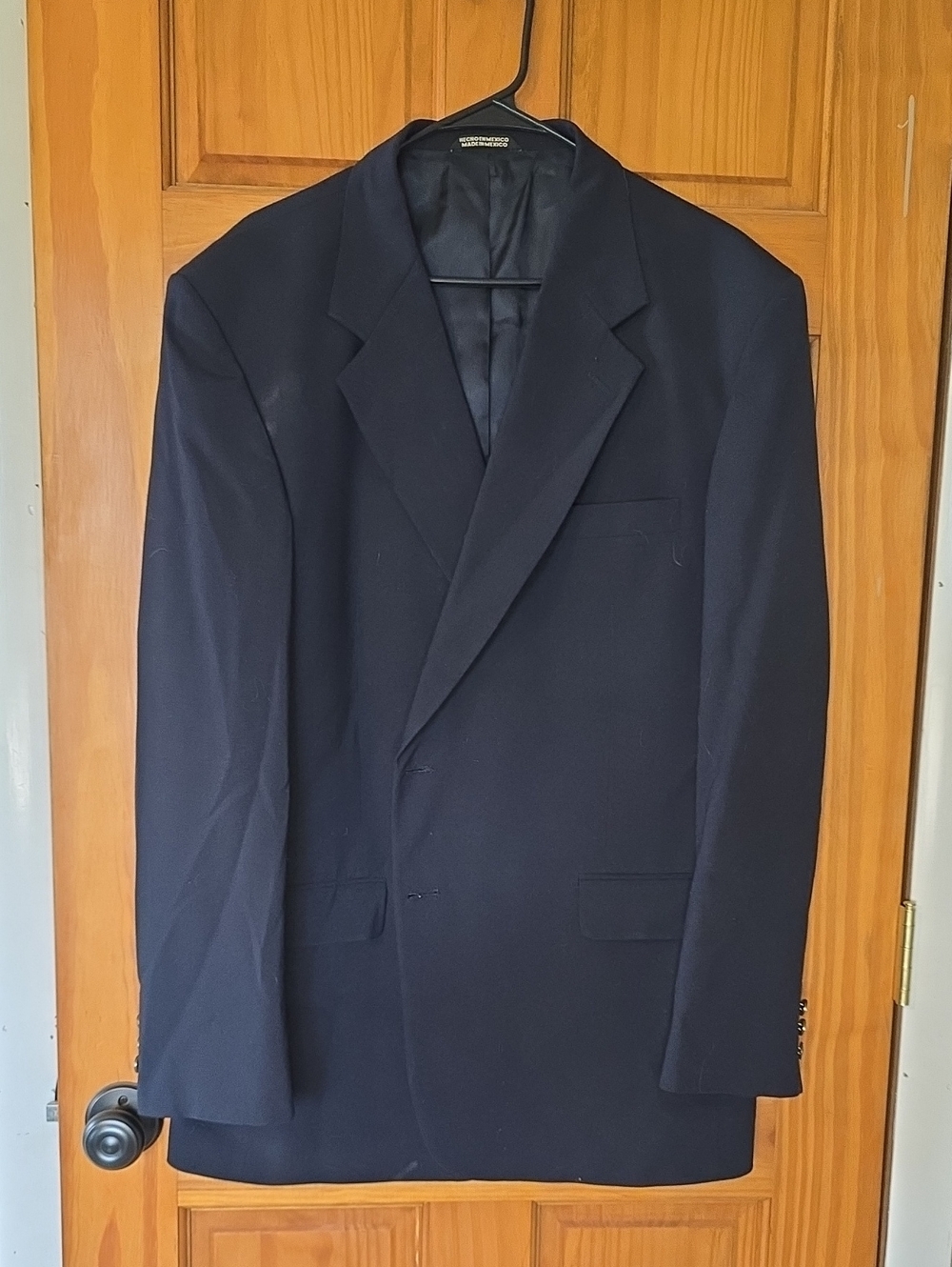 Men's Navy Blazer - Classic Single-Breasted Suit Jacket